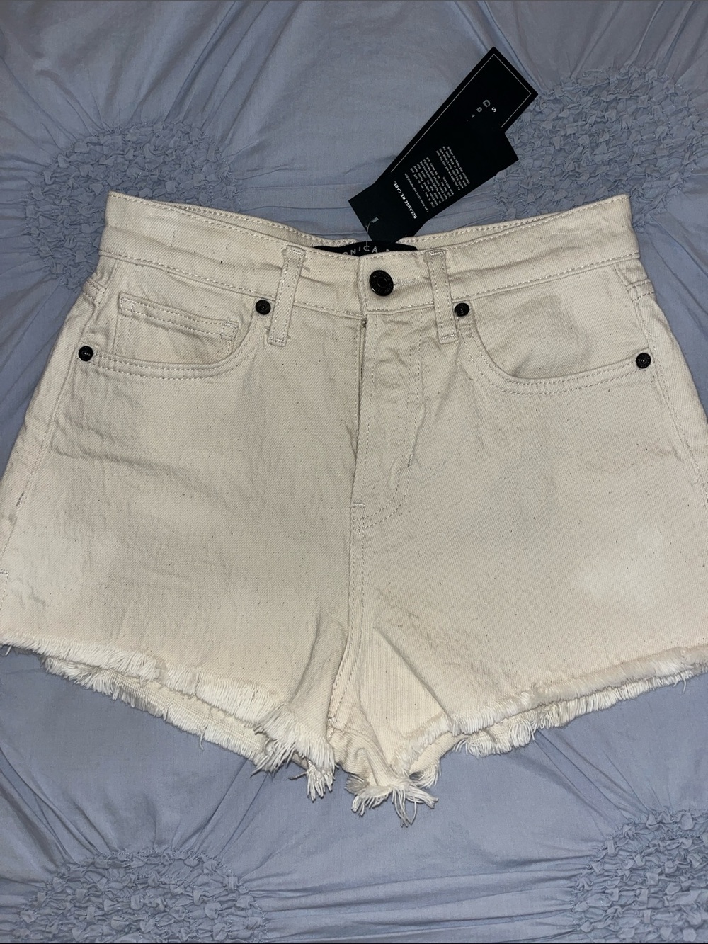 Veronica Beard Raw Hem Denim Shorts - NEW! - Picture 6 of 6